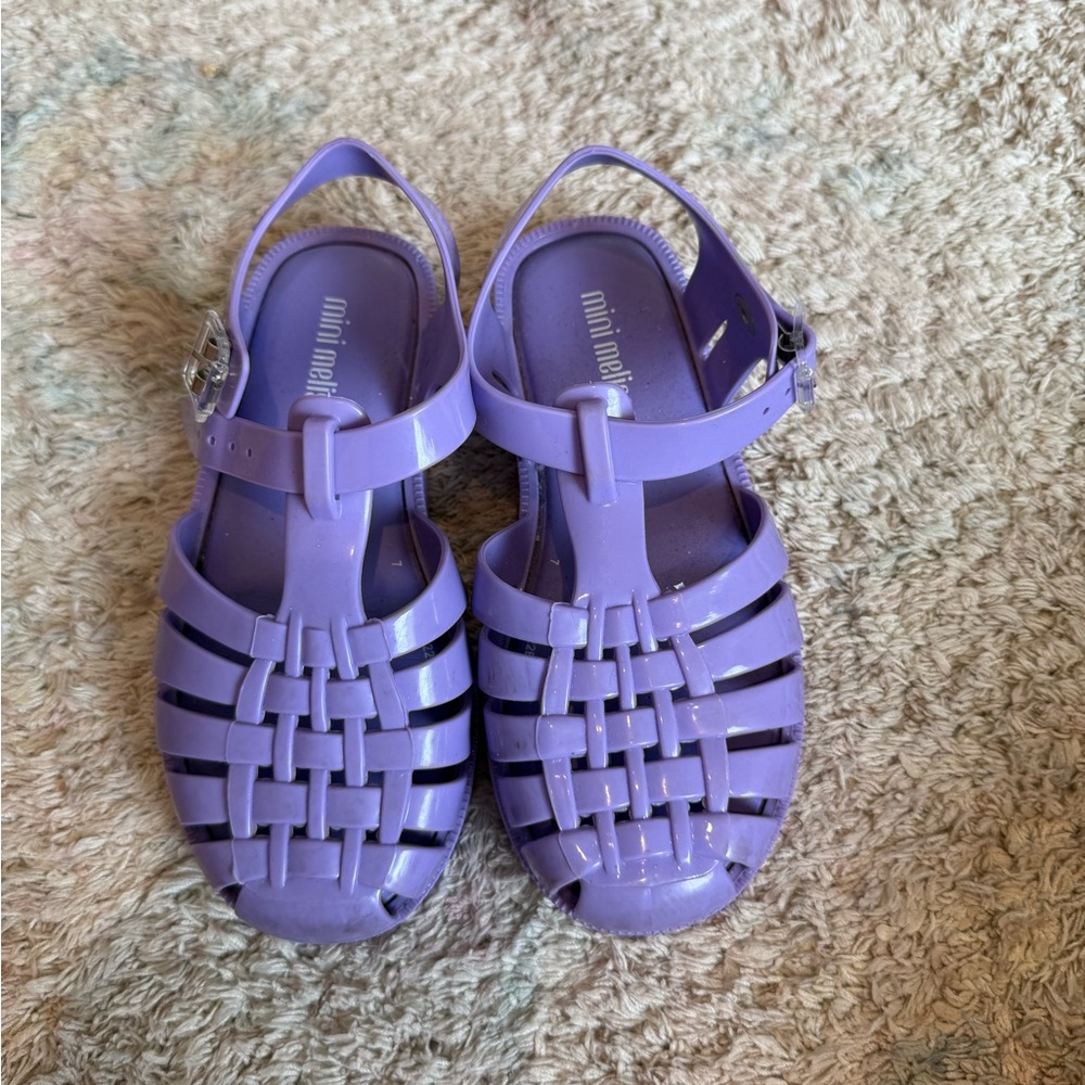 Mini Melissa Kids Purple Sandals
